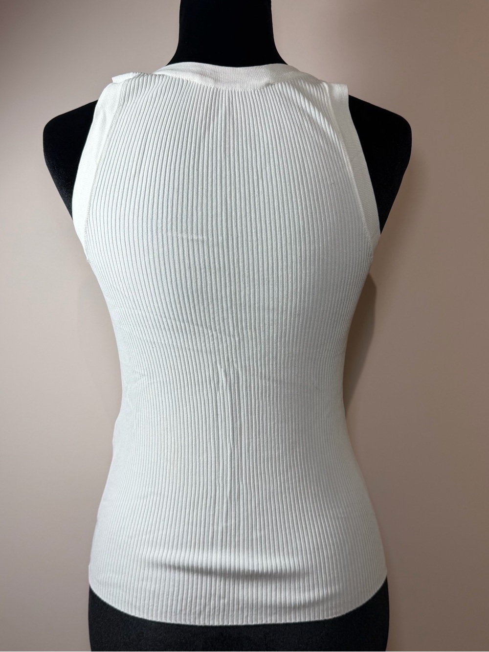 Zara (2-11$each) Ribbed Tank Top Bundle White & Beige Size Small - Picture 3 of 5